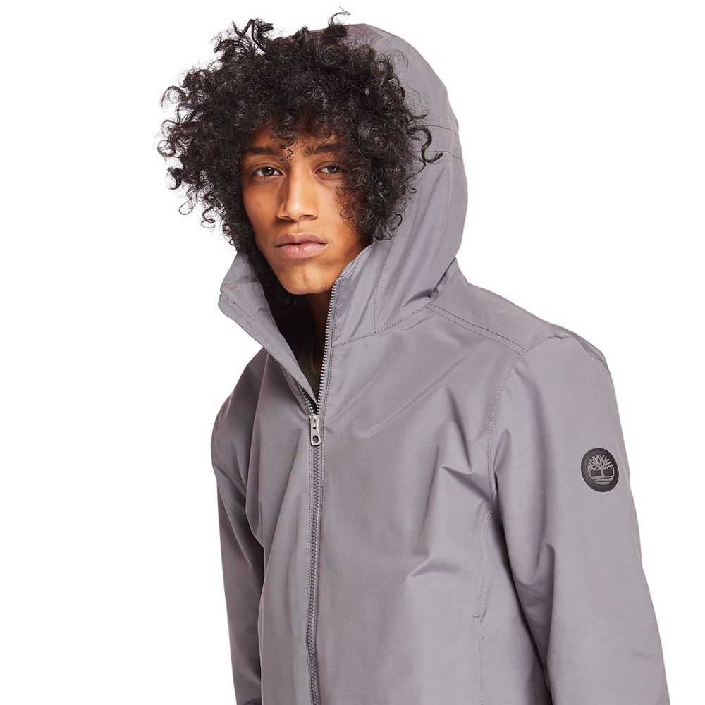 Chaquetas Timberland Argentina Hombre - Ragged Mountain Waterproof - Gris - UQZFLP-517